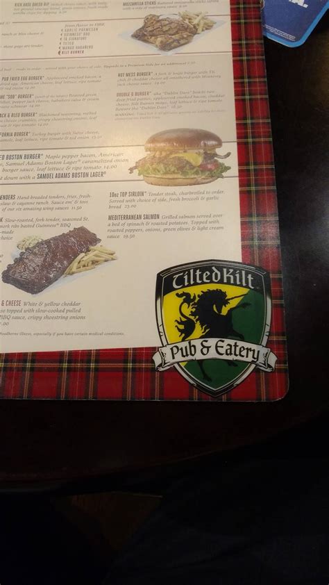 Thousand Oaks Menu – Tilted Kilt.